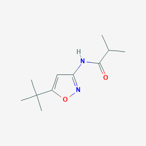 molecular formula C11H18N2O2 B8458509 N-(5-t-butyl-3-isoxazolyl)isobutyramide 