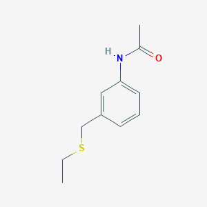 molecular formula C11H15NOS B8458518 N-(3-(ethylthiomethyl)phenyl)acetamide 