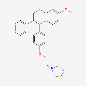 molecular formula C29H33NO2 B8458573 rac 7-Methoxy Lasofoxifene 