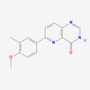 molecular formula C15H13N3O2 B8458580 6-(4-Methoxy-3-methylphenyl)pyrido[3,2-d]pyrimidin-4(1H)-one CAS No. 897360-67-7