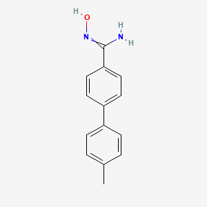 molecular formula C14H14N2O B8458696 N'-hydroxy-4'-methyl-[1,1'-biphenyl]-4-carboximidamide 