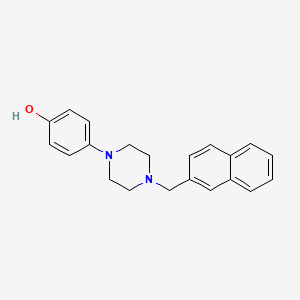 4-{4-[(Naphthalen-2-yl)methyl]piperazin-1-yl}phenol