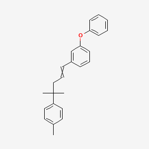 1-[4-Methyl-4-(4-methylphenyl)pent-1-en-1-yl]-3-phenoxybenzene