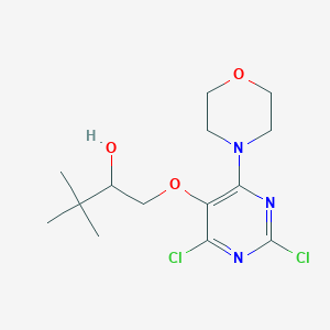 1-(2,4-Dichloro-6-morpholin-4-yl-pyrimidin-5-yloxy)-3,3-dimethyl-butan-2-ol
