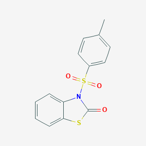 molecular formula C14H11NO3S2 B084588 2(3H)-Benzothiazolone, 3-[(4-methylphenyl)sulfonyl]- CAS No. 92163-82-1