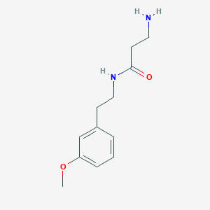 molecular formula C12H18N2O2 B8458815 3-amino-N-(3-methoxyphenethyl)propanamide 