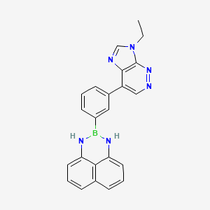 2-(3-(9-Ethyl-9H-imidazo[4,5-c]pyridazin-6-yl)phenyl)-2,3-dihydro-1H-naphtho[1,8-de][1,3,2]diazaborinine