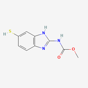 molecular formula C9H9N3O2S B8458875 Methyl (6-mercapto-1H-benzo[d]imidazol-2-yl)carbamate 