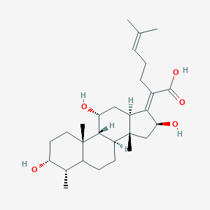 molecular formula C29H46O5 B084589 16-O-deacetylfusidic acid CAS No. 13090-91-0
