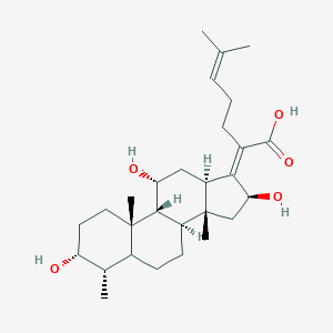 molecular formula C28H44O5 B084589 16-O-Deacetylfusidic acid CAS No. 13090-91-0