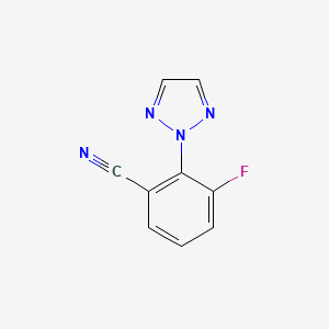 3-fluoro-2-(2H-1,2,3-triazol-2-yl)benzonitrile