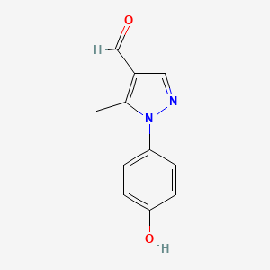 1-(4-Hydroxyphenyl)-5-methyl-1H-pyrazole-4-carbaldehyde