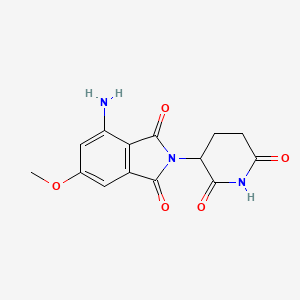 molecular formula C14H13N3O5 B8459033 Pomalidomide-6-O-CH3 