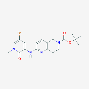 tert-Butyl 2-(5-Bromo-1-methyl-2-oxo-1,2-dihydropyridin-3-ylamino)-7,8-dihydro-1,6-naphthyridine-6(5H)-carboxylate