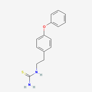 molecular formula C15H16N2OS B8459093 N-(4-Phenoxyphenethyl)thiourea CAS No. 832099-30-6