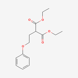 molecular formula C15H20O5 B8459094 Diethyl 2-(2-phenoxyethyl)propanedioate 