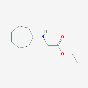 molecular formula C11H21NO2 B8459130 ethyl-N-(cycloheptyl)glycinate 