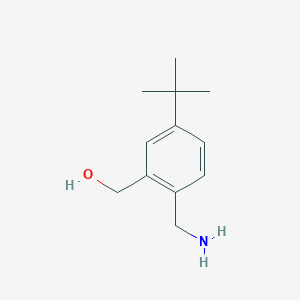molecular formula C12H19NO B8459337 (2-Aminomethyl-5-t-butylphenyl)methanol 