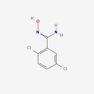 molecular formula C7H6Cl2N2O B8459362 2,5-dichloro-N-hydroxybenzene-1-carboximidamide 