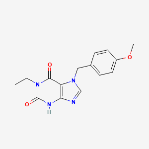 1-ethyl-3,7-dihydro-7-[(4-methoxyphenyl)methyl]-1H-Purine-2,6-dione