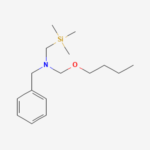 molecular formula C16H29NOSi B8459637 N-(Butoxymethyl)-N-[(trimethylsilyl)methyl]benzenemethanamine CAS No. 93102-06-8