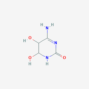 molecular formula C4H7N3O3 B084598 4-amino-5,6-dihydroxy-5,6-dihydropyrimidin-2(1H)-one CAS No. 13484-98-5