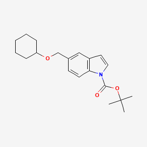 1h-Indole-1-carboxylic acid,5-[(cyclohexyloxy)methyl]-,1,1-dimethylethyl ester