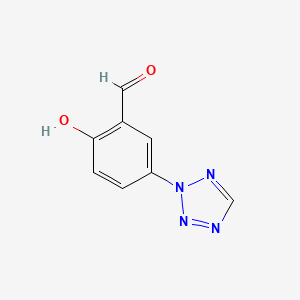 molecular formula C8H6N4O2 B8460131 2-Hydroxy-5-tetrazol-2-yl-benzaldehyde 