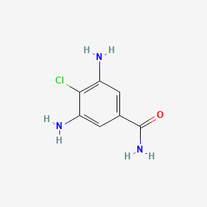 molecular formula C7H8ClN3O B8460217 4-Chloro-3,5-diaminobenzamide 