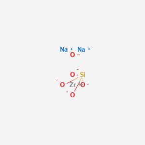 molecular formula NaO4SiZr+ B084603 Disodium;oxygen(2-);zirconium(4+);silicate CAS No. 12027-83-7
