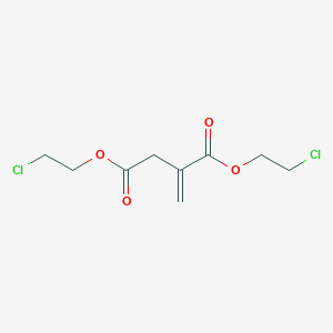 molecular formula C9H12Cl2O4 B084604 Bis(2-chloroethyl) 2-methylidenebutanedioate CAS No. 13401-96-2