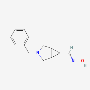 molecular formula C13H16N2O B8460501 N-[(3-Benzyl-3-azabicyclo[3.1.0]hexan-6-yl)methylidene]hydroxylamine CAS No. 915025-71-7