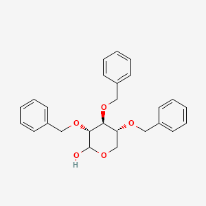 molecular formula C26H28O5 B8460508 2,3,4-tri-O-benzyl-d-xylopyranose 