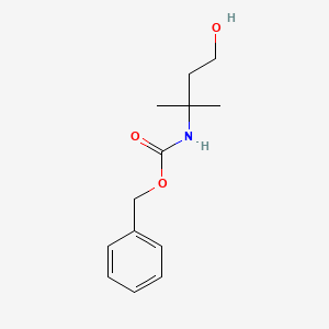 molecular formula C13H19NO3 B8460525 Benzyl (4-hydroxy-2-methylbutan-2-yl)carbamate 