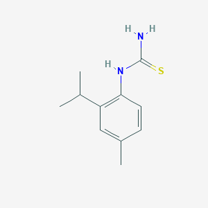 molecular formula C11H16N2S B8460594 1-(2-Isopropyl-4-methylphenyl)thiourea 