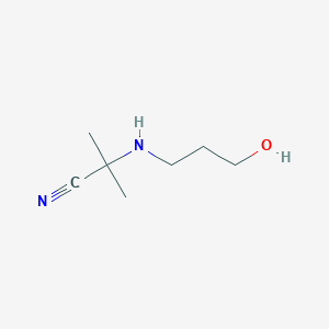 2-(3-Hydroxy-propylamino)-2-methyl-proprionitrile