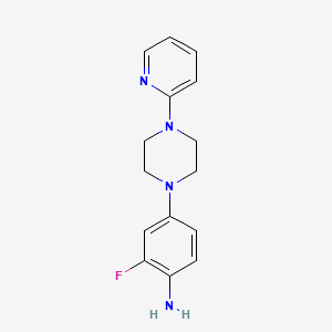 2-Fluoro-4-[4-(2-pyridyl)piperazin-1-yl]aniline