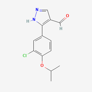 3-(3-chloro-4-isopropoxyphenyl)-1H-pyrazole-4-carbaldehyde