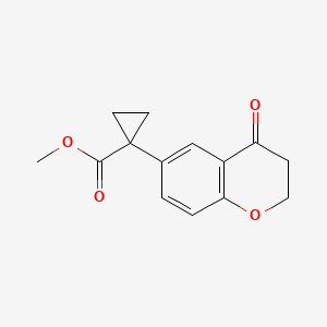 Methyl 1-(4-oxochroman-6-yl)cyclopropanecarboxylate