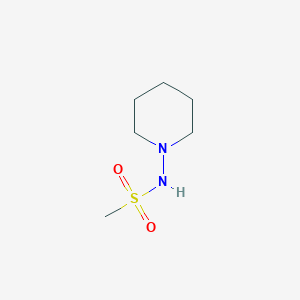 molecular formula C6H14N2O2S B8460853 N-piperidin-1-yl-methanesulfonamide 