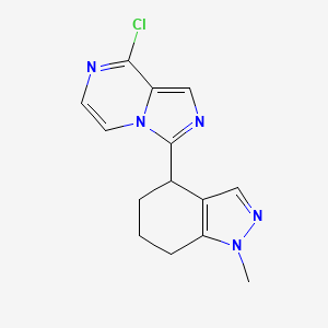 8-chloro-3-(1-methyl-4,5,6,7-tetrahydro-1H-indazol-4-yl)imidazo[1,5-a]pyrazine