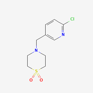 4-[(6-Chloropyridin-3-yl)methyl]thiomorpholine 1,1-dioxide