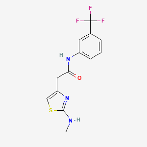 2-Methylamino-4-(3-trifluoromethylphenylcarbamoylmethyl)thiazole