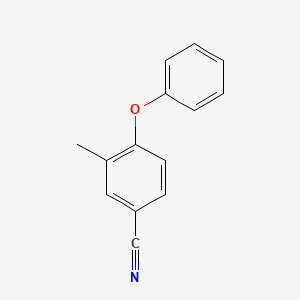 molecular formula C14H11NO B8461082 3-Methyl-4-phenoxybenzonitrile 