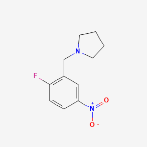 1-(2-Fluoro-5-nitrobenzyl)pyrrolidine