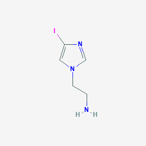 molecular formula C5H8IN3 B8461114 2-(4-Iodo-imidazol-1-yl)-ethylamine 