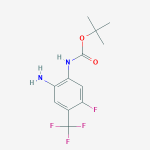 (2-Amino-5-fluoro-4-trifluoromethyl-phenyl)-carbamic acid tert-butyl ester