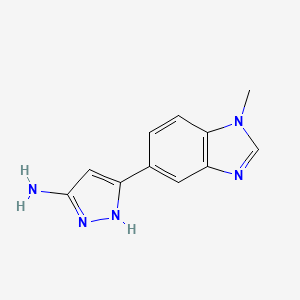 5-(1-methyl-1H-benzo[d]imidazol-5-yl)-1H-pyrazol-3-amine