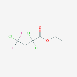 molecular formula C6H7Cl3F2O2 B8461228 Ethyl 2,2,4-trichloro-4,4-difluorobutanoate CAS No. 72061-01-9