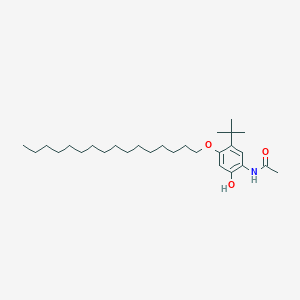 molecular formula C28H49NO3 B8461339 N-[5-Tert-butyl-4-(hexadecyloxy)-2-hydroxyphenyl]acetamide CAS No. 78286-12-1